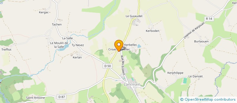 localisation de l'entreprise MONSIEUR JEAN LE HUEROU-KERISEL  SAINT-NICOLAS-DU-PELEM