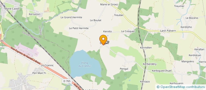 localisation de l'entreprise MONSIEUR JEAN LE LAN  BRECH