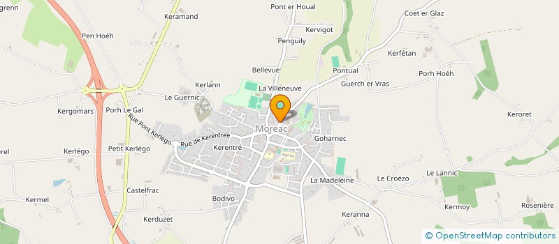 localisation de l'entreprise MONSIEUR JEAN LE LAUSQUE  MOREAC