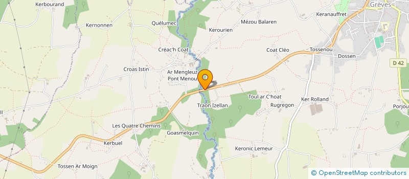 localisation de l'entreprise MONSIEUR JEAN LE LAY  PLESTIN-LES-GREVES