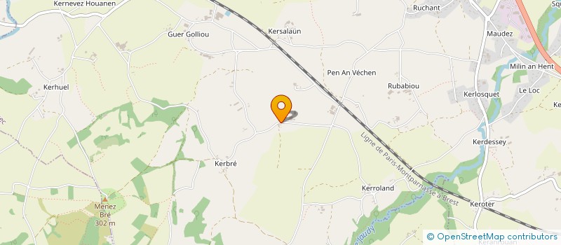 localisation de l'entreprise MONSIEUR JEAN LE MERRER  PEDERNEC