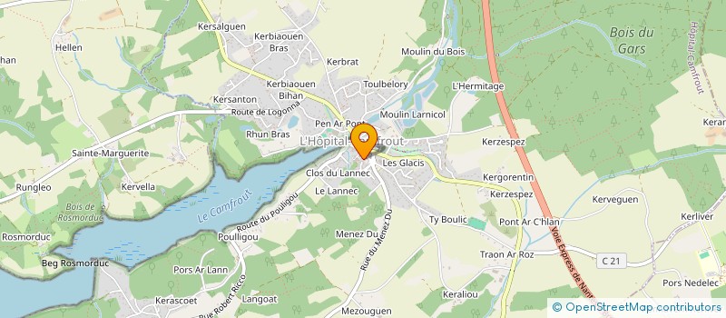 localisation de l'entreprise MONSIEUR JEAN LE MOAL  LOGONNA-DAOULAS