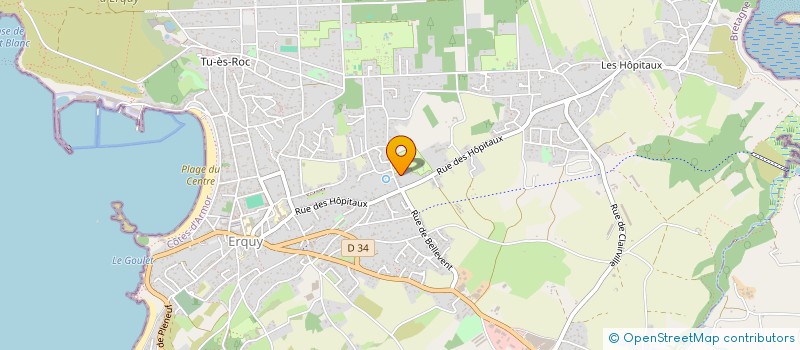 localisation de l'entreprise MONSIEUR JEAN LE MOAL  ERQUY
