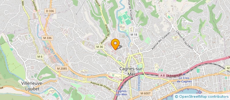 localisation de l'entreprise MONSIEUR JEAN LE NAN  CAGNES-SUR-MER