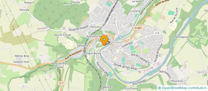 localisation de l'entreprise MONSIEUR JEAN LE PAGE  CHATEAULIN