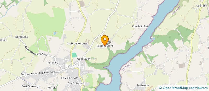 localisation de l'entreprise MONSIEUR JEAN LE PARQUER à PLOUGUIEL