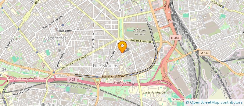 localisation de l'entreprise MONSIEUR JEAN LE PETITCORPS  LILLE