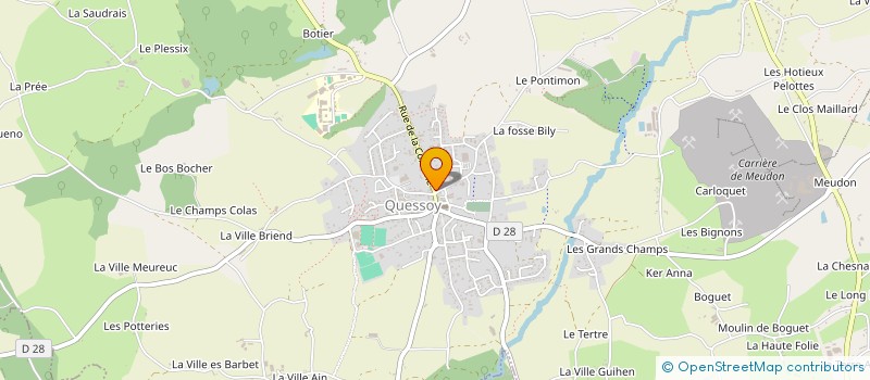 localisation de l'entreprise MONSIEUR JEAN LE POTIER  QUESSOY