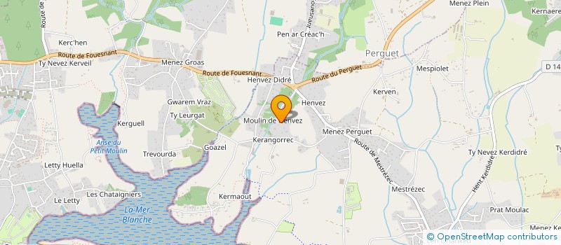 localisation de l'entreprise MONSIEUR JEAN LE QUEAU à FOUESNANT