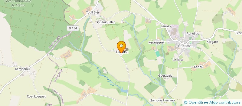 localisation de l'entreprise MONSIEUR JEAN LE ROUX  CARNOET