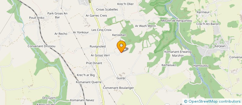 localisation de l'entreprise MONSIEUR JEAN LE ROY  PLOUBEZRE