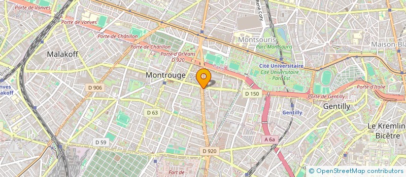 localisation de l'entreprise MONSIEUR JEAN LE SAINT  MONTROUGE