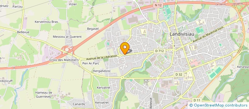localisation de l'entreprise MONSIEUR JEAN LE SANN à LANDIVISIAU