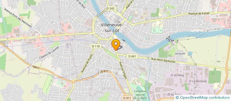 localisation de l'entreprise MONSIEUR JEAN LE SAUX  VILLENEUVE-SUR-LOT