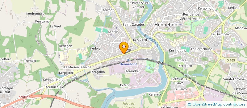 localisation de l'entreprise MONSIEUR JEAN LE TALLEC  HENNEBONT