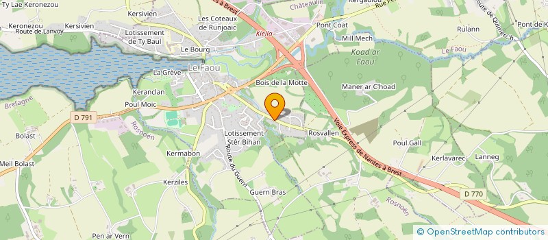 localisation de l'entreprise MONSIEUR JEAN LE VIOL  LE FAOU