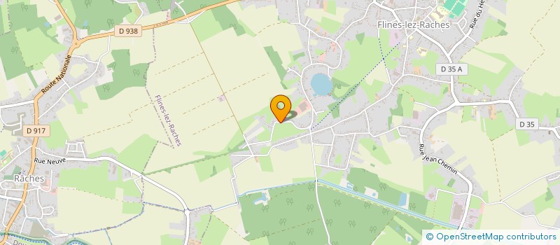 localisation de l'entreprise MONSIEUR JEAN-LEANDRE DELEDEUILLE  FLINES-LEZ-RACHES