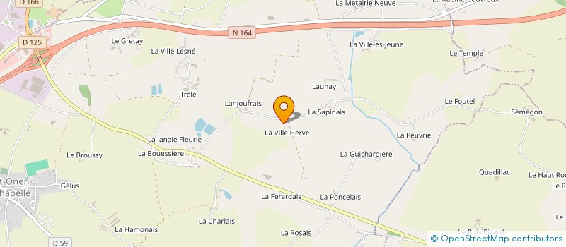 localisation de l'entreprise MONSIEUR JEAN LEBEL à SAINT-ONEN-LA-CHAPELLE