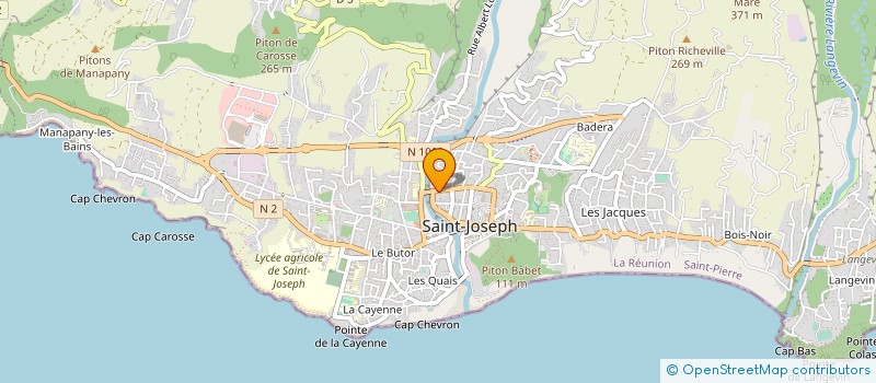 localisation de l'entreprise MONSIEUR JEAN LEBON à SAINT-JOSEPH
