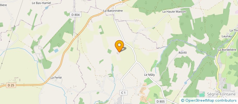 localisation de l'entreprise MONSIEUR JEAN LEBON à LA LANDE-SAINT-SIMEON