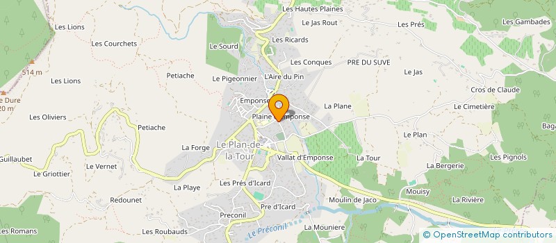 localisation de l'entreprise MONSIEUR JEAN LEBORGNE à LE PLAN-DE-LA-TOUR