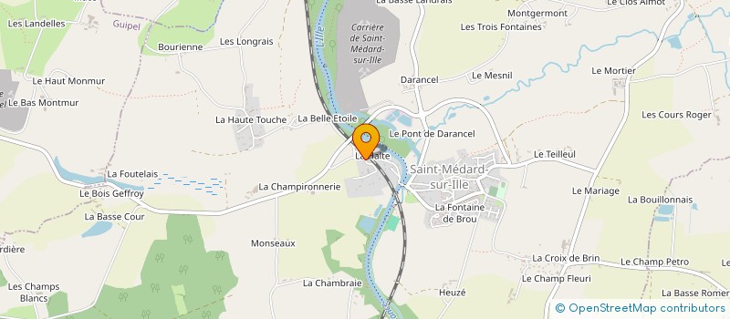 localisation de l'entreprise MONSIEUR JEAN LEBRETON  SAINT-MEDARD-SUR-ILLE