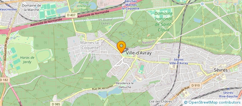 localisation de l'entreprise MONSIEUR JEAN LEBRUN  VILLE-D'AVRAY