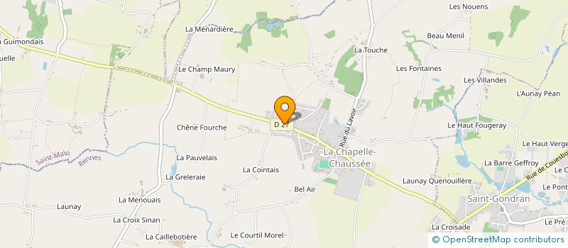 localisation de l'entreprise MONSIEUR JEAN LECHAUX à LA CHAPELLE-CHAUSSEE