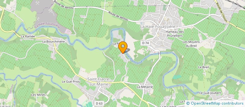 localisation de l'entreprise MONSIEUR JEAN LECLAIR  SAINT-FIACRE-SUR-MAINE