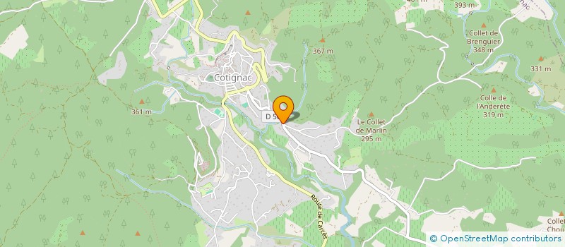 localisation de l'entreprise MONSIEUR JEAN LECLERCQ à COTIGNAC