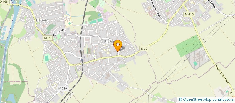 localisation de l'entreprise MONSIEUR JEAN LECLERCQ  PROVIN