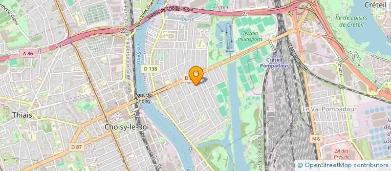 localisation de l'entreprise MONSIEUR JEAN LECLERE  CHOISY-LE-ROI