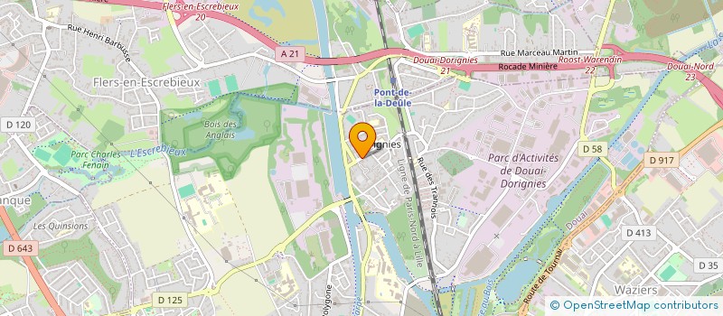 localisation de l'entreprise MONSIEUR JEAN LECOMPT à DOUAI