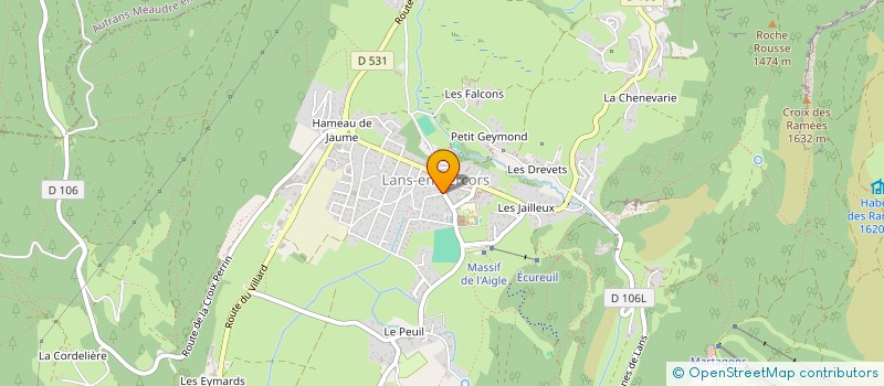 localisation de l'entreprise MONSIEUR JEAN LECOMTE à LANS-EN-VERCORS
