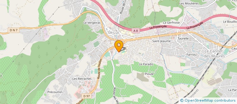 localisation de l'entreprise MONSIEUR JEAN LECORDIER à LE LUC