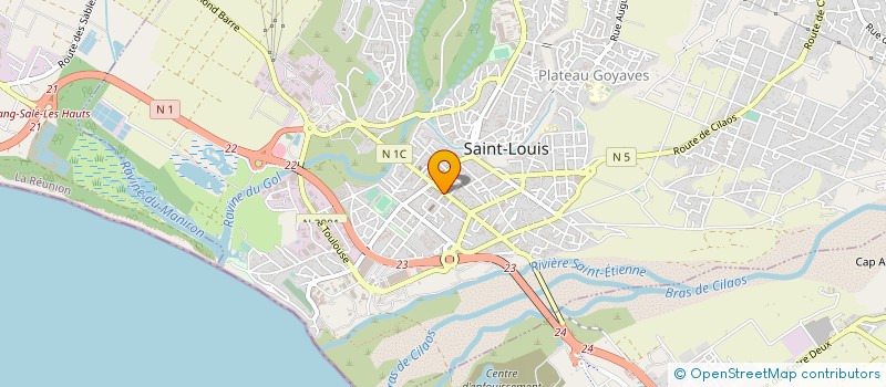 localisation de l'entreprise MONSIEUR JEAN LECRENAIS  SAINT-LOUIS