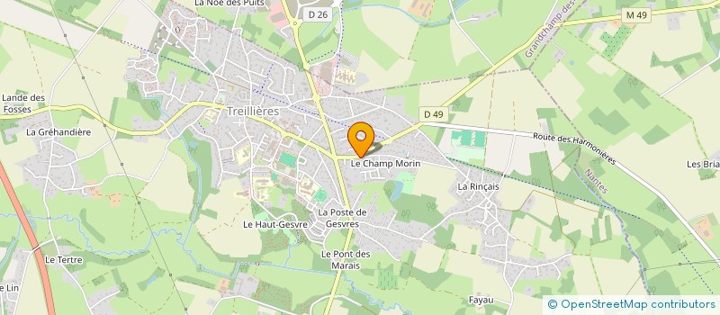 localisation de l'entreprise MONSIEUR JEAN LEDUC  TREILLIERES