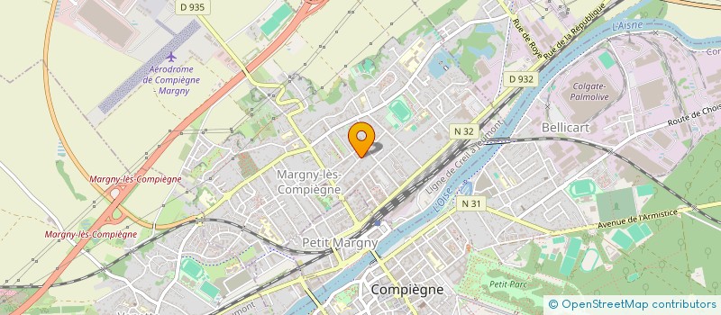 localisation de l'entreprise MONSIEUR JEAN LEFEBVRE  MARGNY-LES-COMPIEGNE