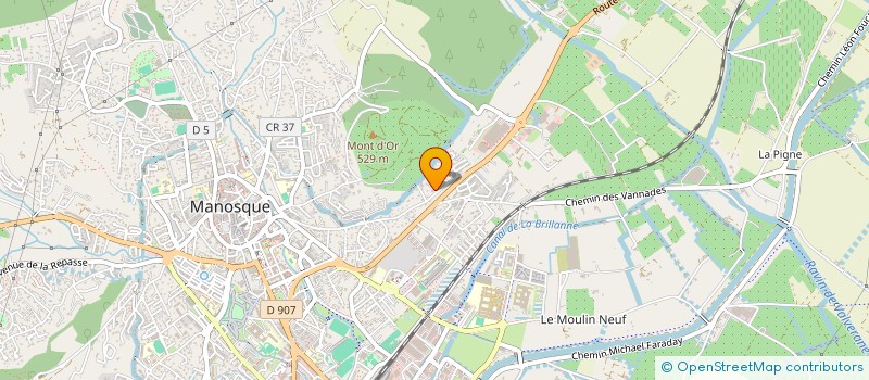 localisation de l'entreprise MONSIEUR JEAN LEFEBVRE à MANOSQUE