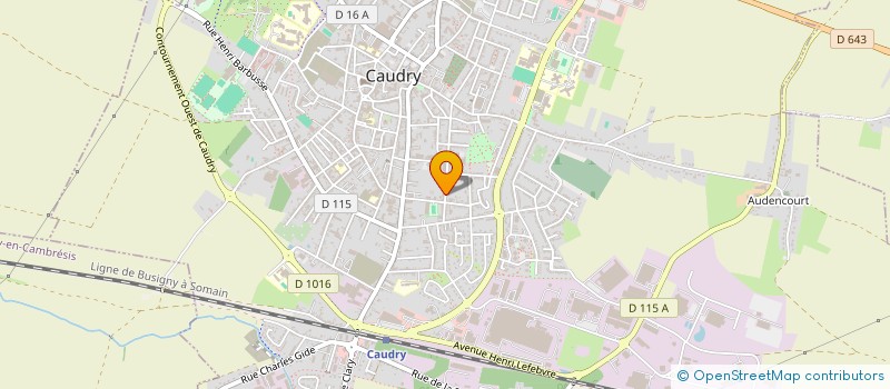 localisation de l'entreprise MONSIEUR JEAN LEFEBVRE  CAUDRY