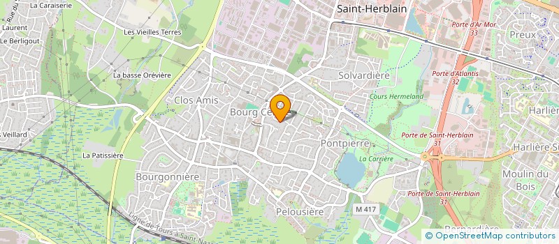localisation de l'entreprise MONSIEUR JEAN LEFEUVRE à SAINT-HERBLAIN