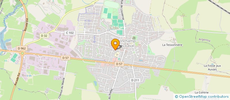 localisation de l'entreprise MONSIEUR JEAN LEFEUVRE  BONCHAMP-LES-LAVAL