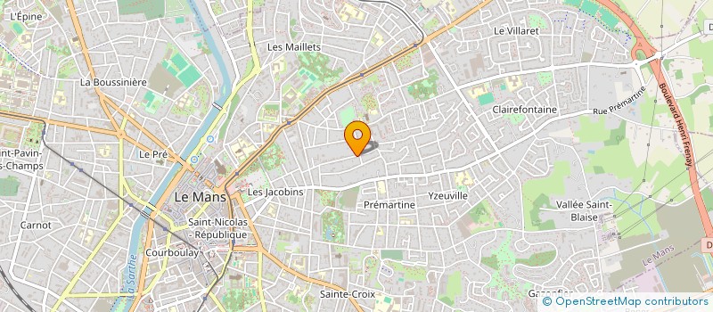 localisation de l'entreprise MONSIEUR JEAN LEFEVRE à LE MANS