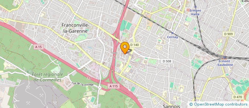 localisation de l'entreprise MONSIEUR JEAN LEFEVRE à SANNOIS