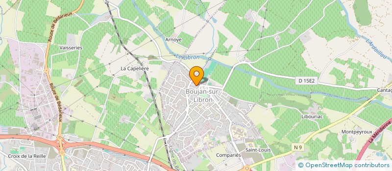 localisation de l'entreprise MONSIEUR JEAN LEFEVRE à BOUJAN-SUR-LIBRON