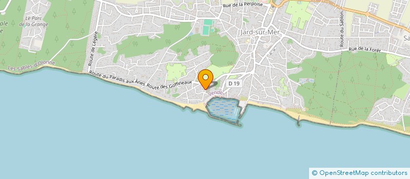 localisation de l'entreprise MONSIEUR JEAN LEFEVRE  JARD-SUR-MER