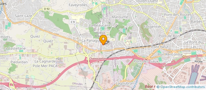 localisation de l'entreprise MONSIEUR JEAN LEFEVRE  OLLIOULES