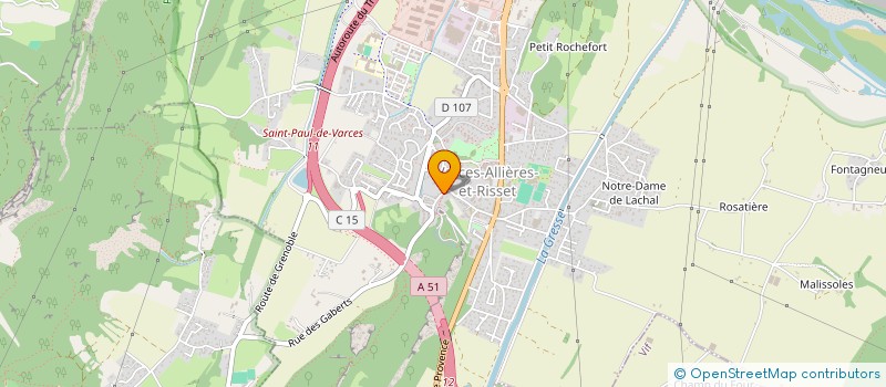 localisation de l'entreprise MONSIEUR JEAN LEFEVRE-PRA  VARCES-ALLIERES-ET-RISSET