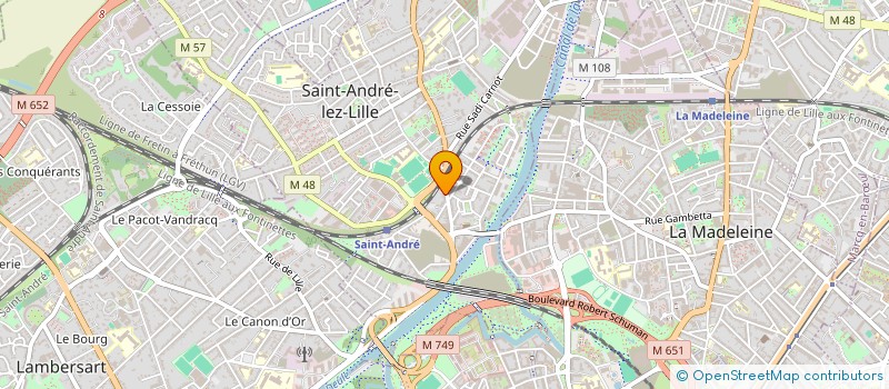 localisation de l'entreprise MONSIEUR JEAN LEGENDRE  SAINT-ANDRE-LEZ-LILLE