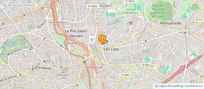 localisation de l'entreprise MONSIEUR JEAN LEGENDRE à LES LILAS